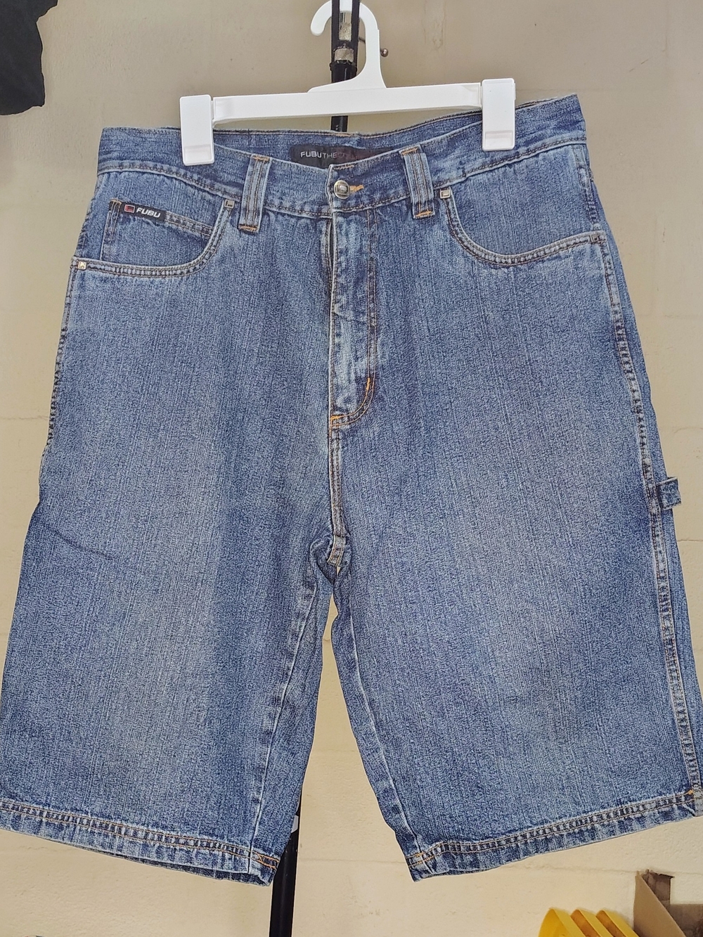 FUBU Light Blue Denim Jean Shorts